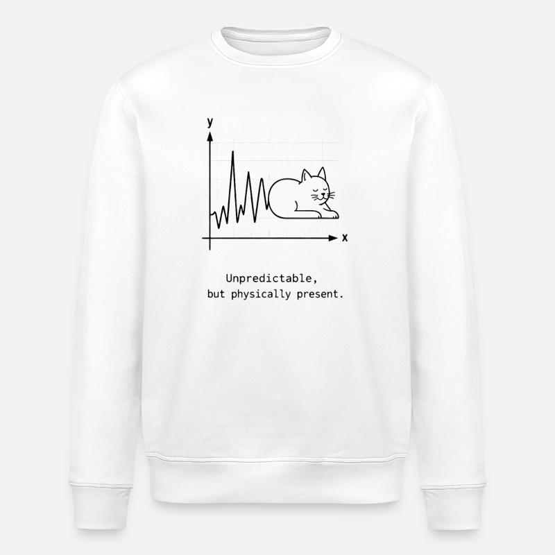 Unpredictable but Physically Present - Stanley/Stella ROLLER Unisex Organic Sweatshirt - white