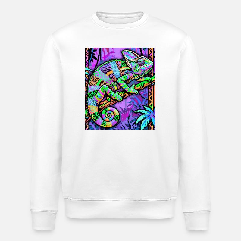 chameleon - Stanley/Stella ROLLER Unisex Organic Sweatshirt - white