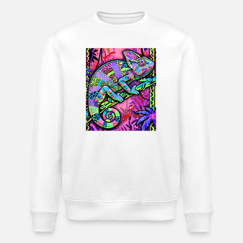 chameleon - Stanley/Stella ROLLER Unisex Organic Sweatshirt - white