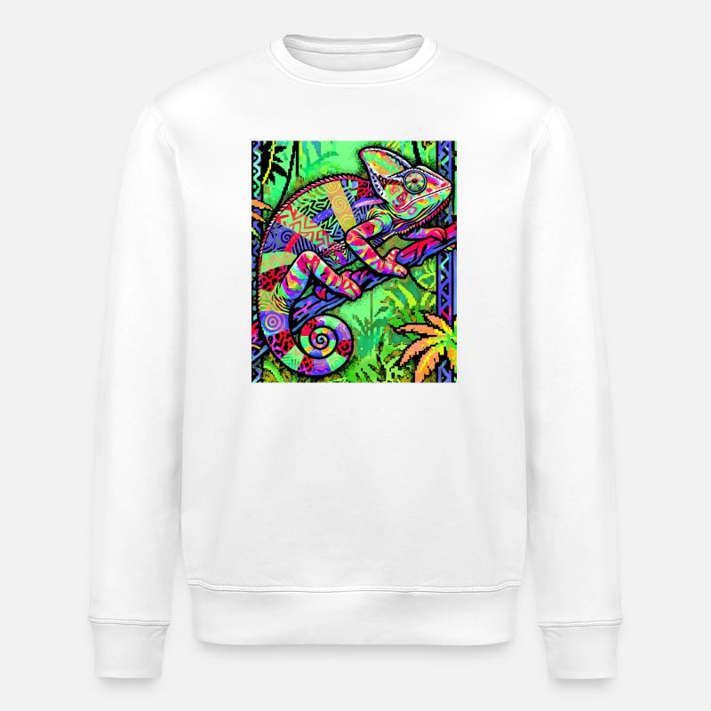 chameleon - Stanley/Stella ROLLER Unisex Organic Sweatshirt - white