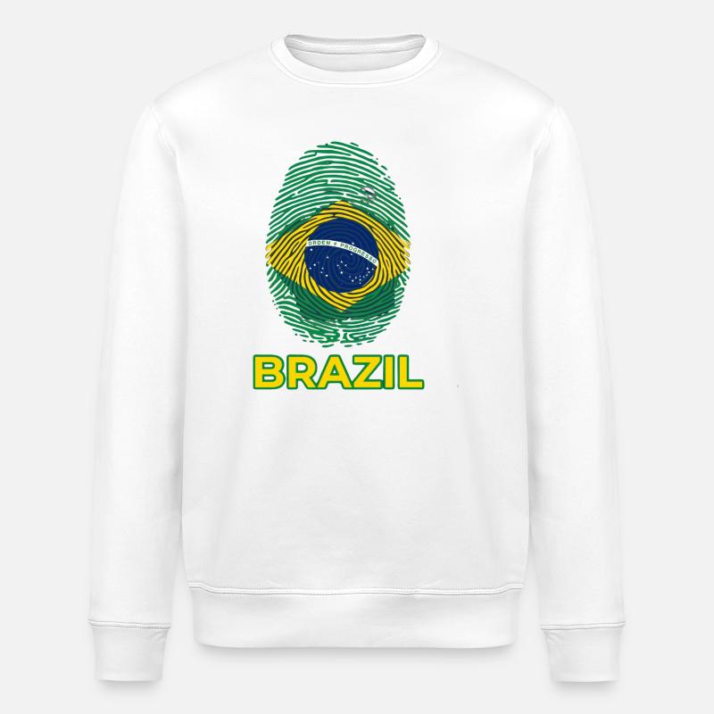 Brésil - Sweat bio ROLLER Stanley/Stella Unisexe - blanc