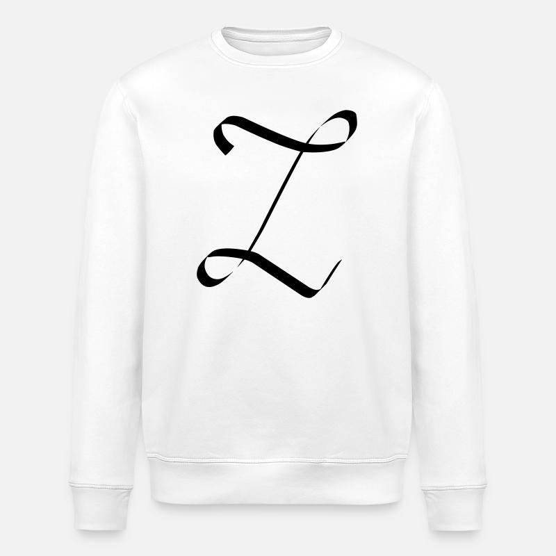 Lettre Z - Sweat bio ROLLER Stanley/Stella Unisexe - blanc