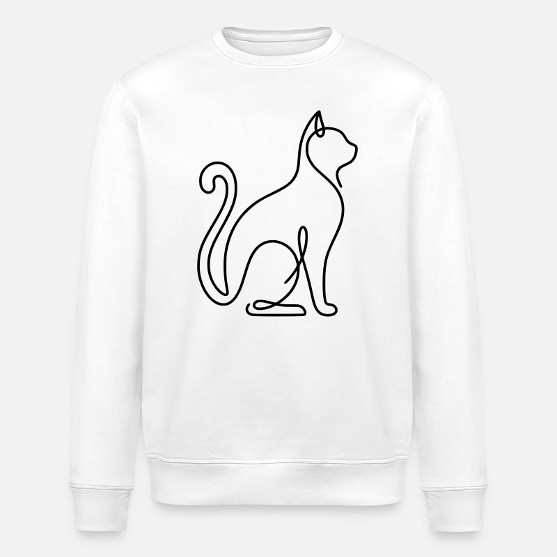 Minimalist chat online - Stanley/Stella ROLLER Unisex Organic Sweatshirt - white