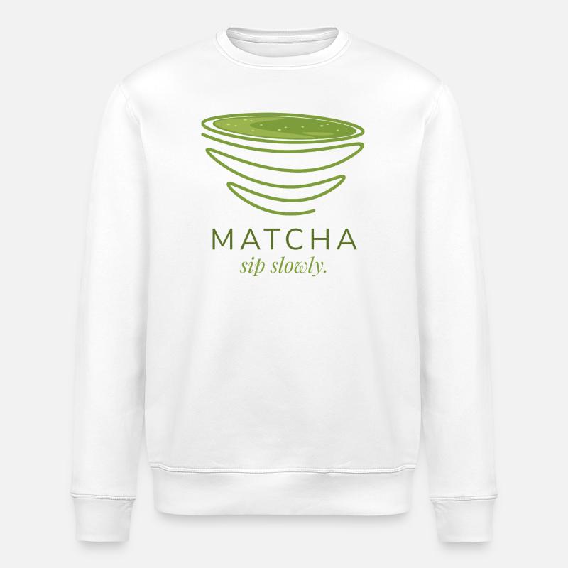 Le Matcha - Sweat bio ROLLER Stanley/Stella Unisexe - blanc