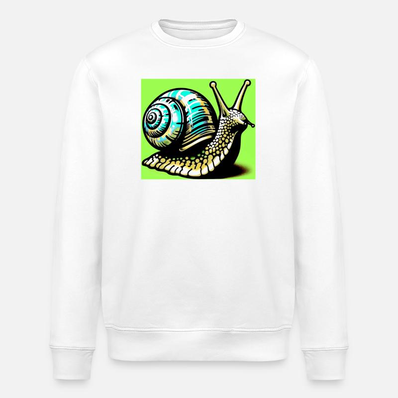 Escargot - Sweat bio ROLLER Stanley/Stella Unisexe - blanc