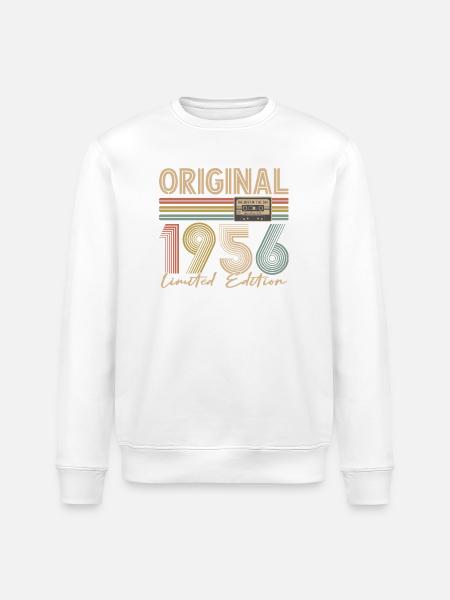 70e anniversaire, 70 ans - Sweat bio ROLLER Stanley/Stella Unisexe - blanc
