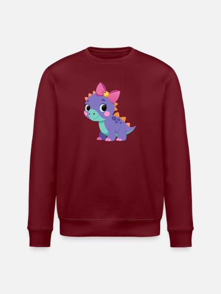 Tricératops fille - Sweat bio ROLLER Stanley/Stella Unisexe - blanc
