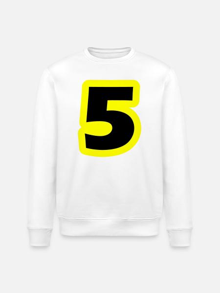 5 Symbole numérique - Sweat bio ROLLER Stanley/Stella Unisexe - blanc