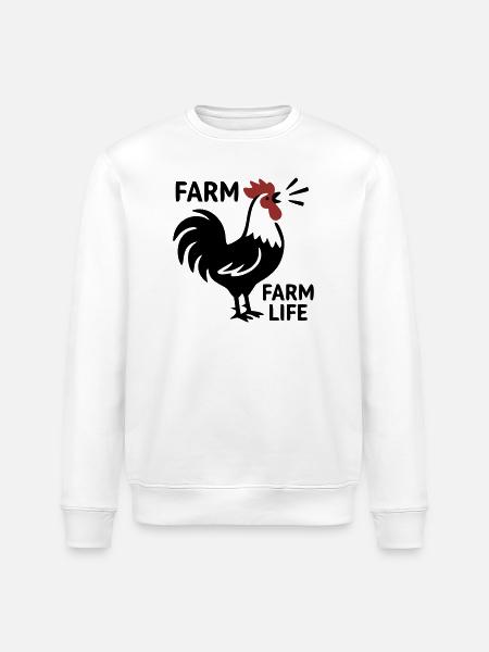 Hahn Farm Life Logo - Stanley/Stella Unisex Bio-Sweatshirt ROLLER - Weiß