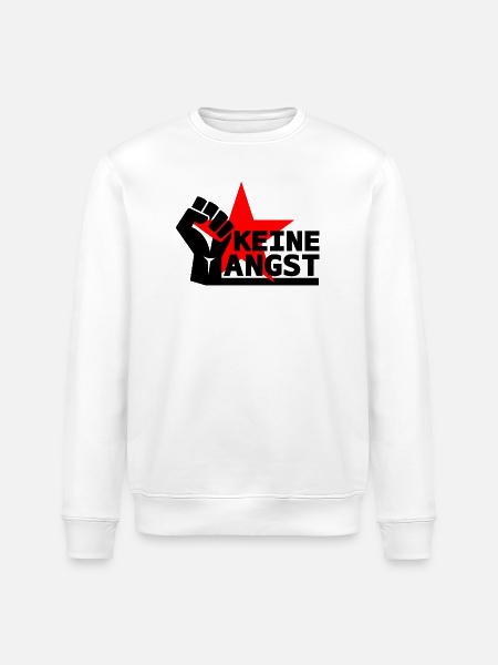 Widerstand - Keine Angst - Stanley/Stella Unisex Bio-Sweatshirt ROLLER - Weiß
