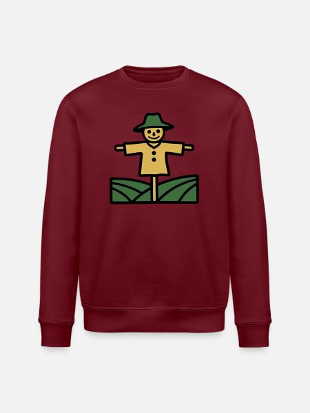 Vogelscheuche Feld Icon - Stanley/Stella Unisex Bio-Sweatshirt ROLLER - Weiß
