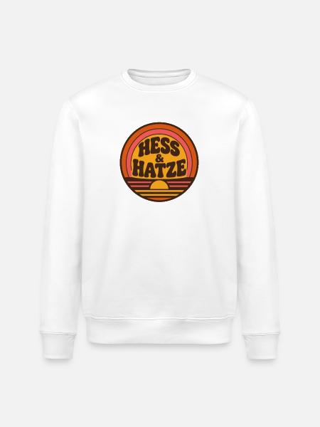 Hess und Hatze Retro rund - Stanley/Stella Unisex Bio-Sweatshirt ROLLER - Weiß