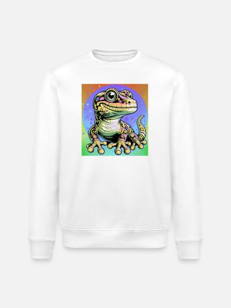 Gecko - Stanley/Stella Unisex Bio-Sweatshirt ROLLER - Weiß