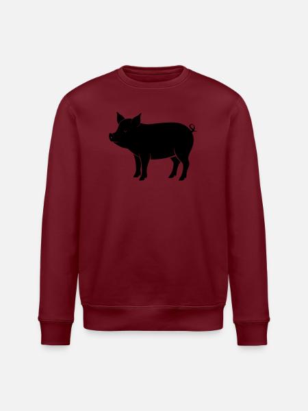 pig - Stanley/Stella ROLLER Unisex Organic Sweatshirt - white
