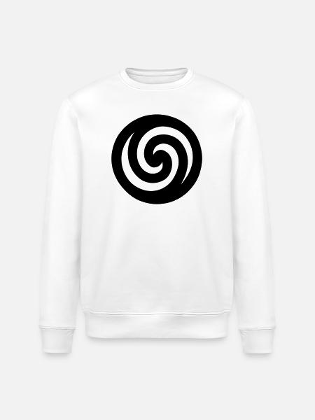 Japanese Spiral - Stanley/Stella ROLLER Unisex Organic Sweatshirt - white
