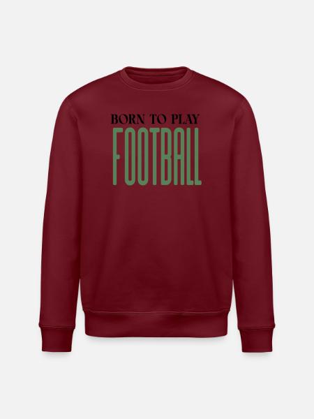 Verlängerte Fußball-Glyphen - Stanley/Stella Unisex Bio-Sweatshirt ROLLER - Weiß