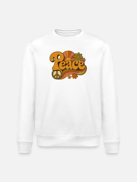 Friede - Stanley/Stella Unisex Bio-Sweatshirt ROLLER - Weiß