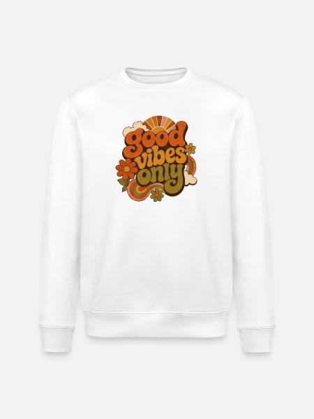 vibes - Stanley/Stella ROLLER Unisex Organic Sweatshirt - white