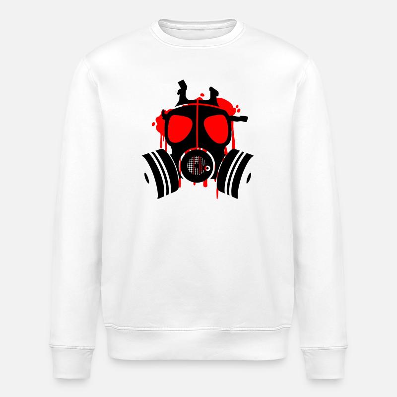 death is everywhere - Stanley/Stella Unisex Bio-Sweatshirt ROLLER - Weiß