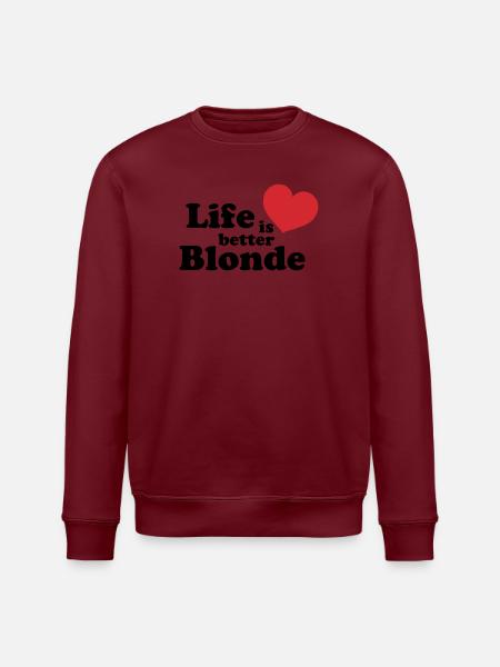 Blonde Life - Stanley/Stella Unisex Bio-Sweatshirt ROLLER - Weiß