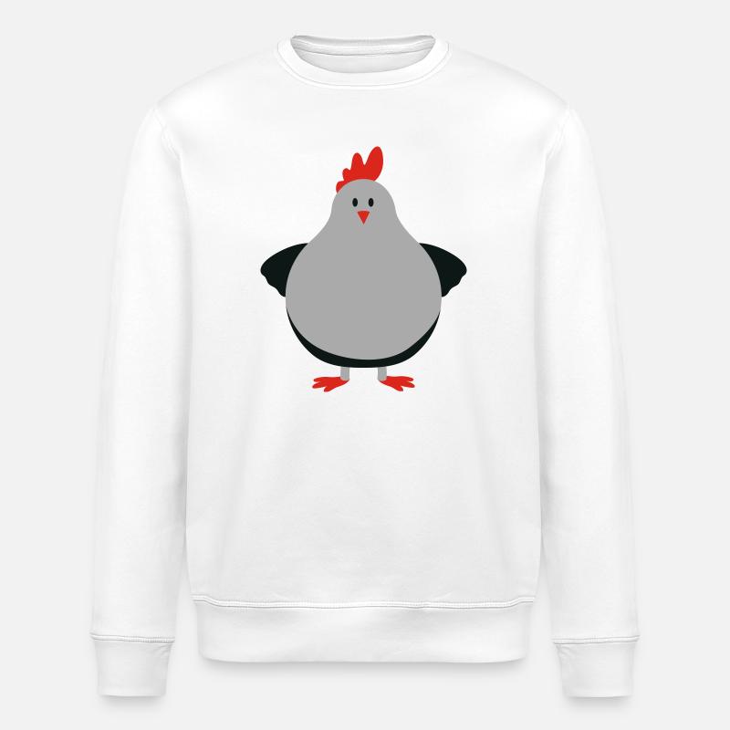 fat chick - Stanley/Stella Unisex Bio-Sweatshirt ROLLER - Weiß