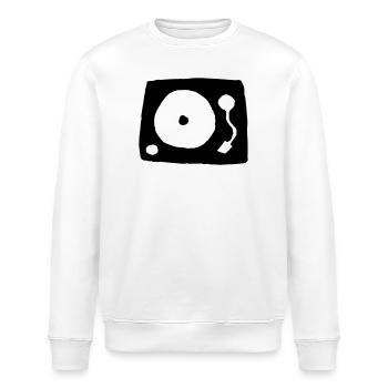 tourne-disque - Sweat bio ROLLER Stanley/Stella Unisexe - blanc - Devant - Nik (191cm)
