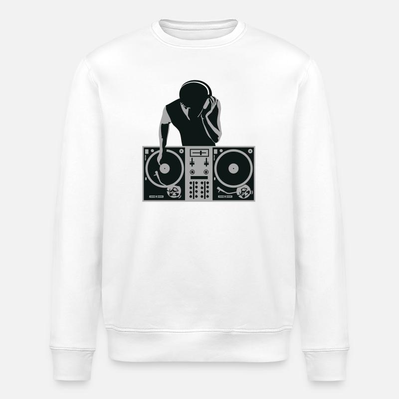 dj - deejay - Stanley/Stella Unisex Bio-Sweatshirt ROLLER - Weiß