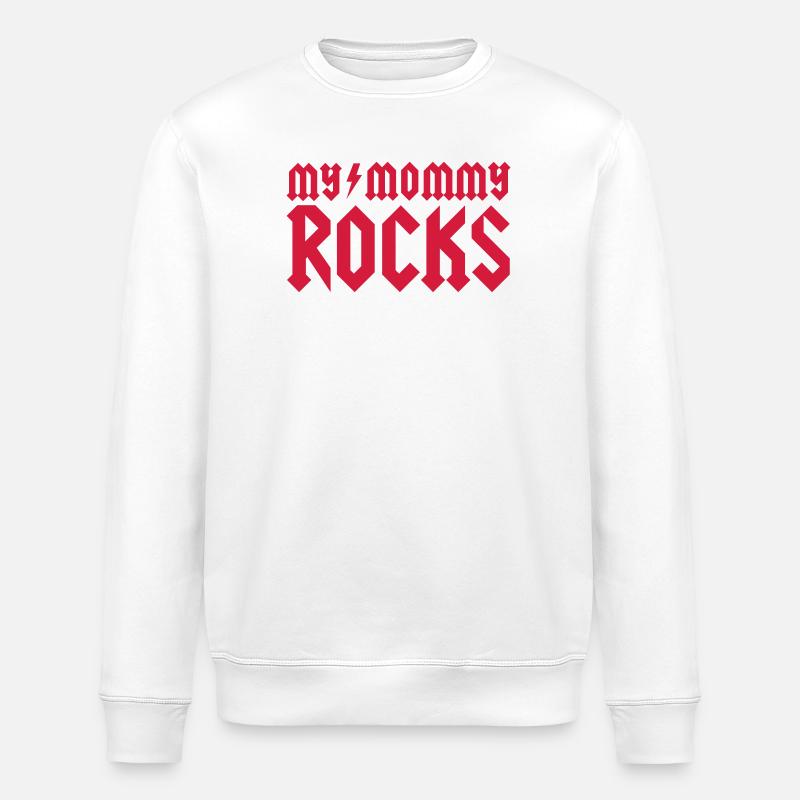 My mommy rocks - Stanley/Stella Unisex Bio-Sweatshirt ROLLER - Weiß