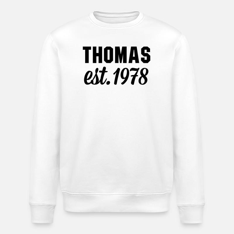 Thomas est 1978 - Stanley/Stella Unisex Bio-Sweatshirt ROLLER - Weiß
