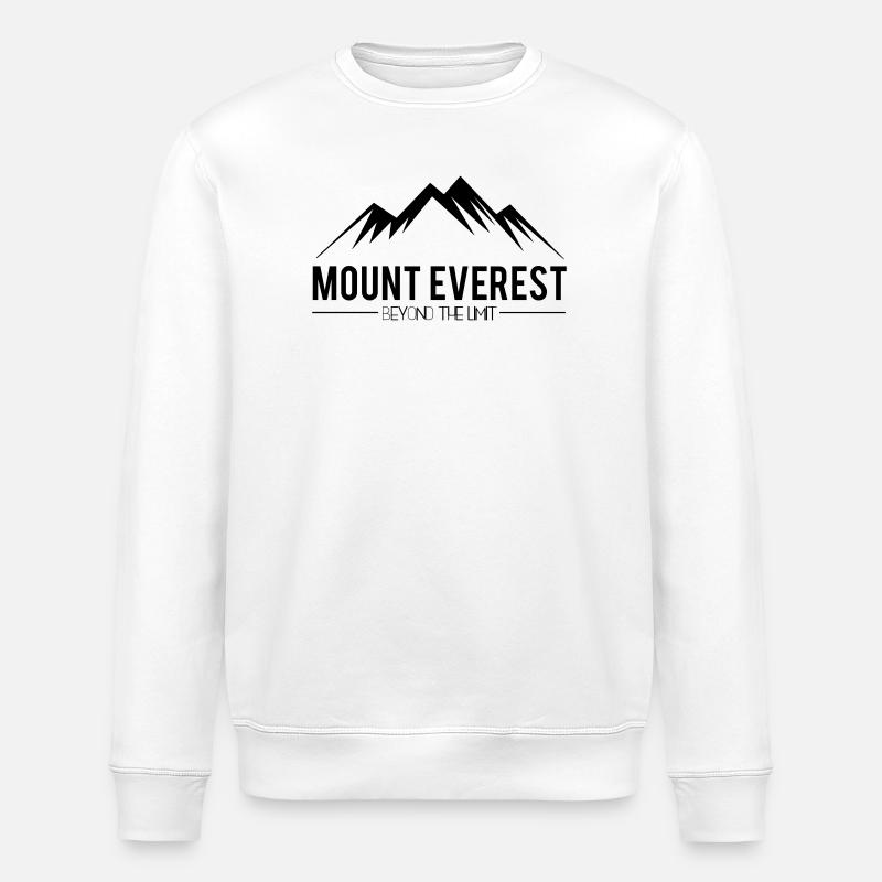 Mount Everest jenseits der Grenzen - Stanley/Stella Unisex Bio-Sweatshirt ROLLER - Weiß
