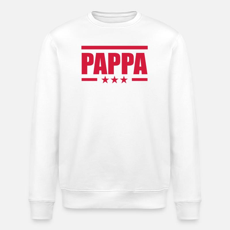 Pappa - Stanley/Stella Unisex Bio-Sweatshirt ROLLER - Weiß