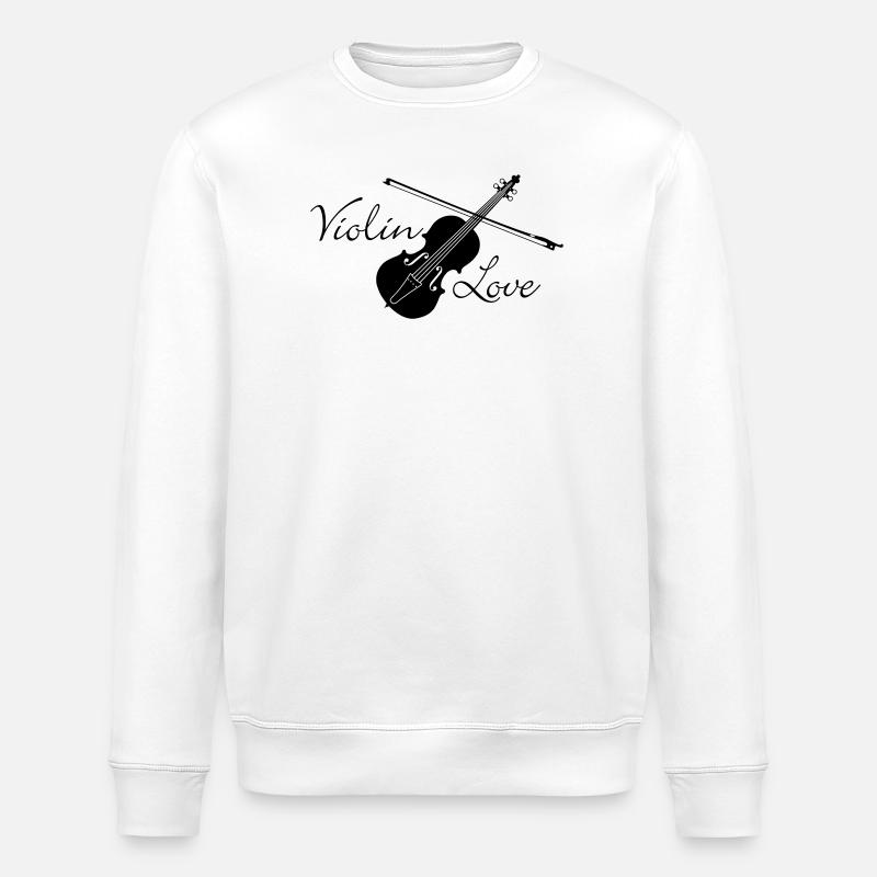 L’amour du violon - Sweat bio ROLLER Stanley/Stella Unisexe - blanc