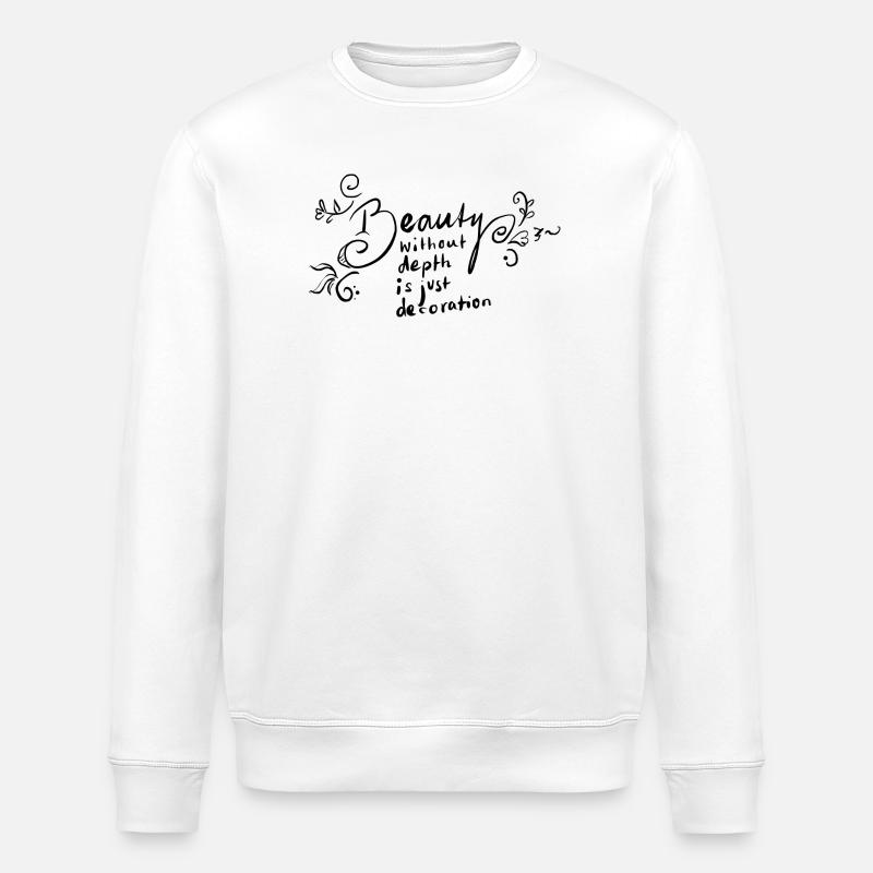 Beauty in depth - Stanley/Stella ROLLER Unisex Organic Sweatshirt - white