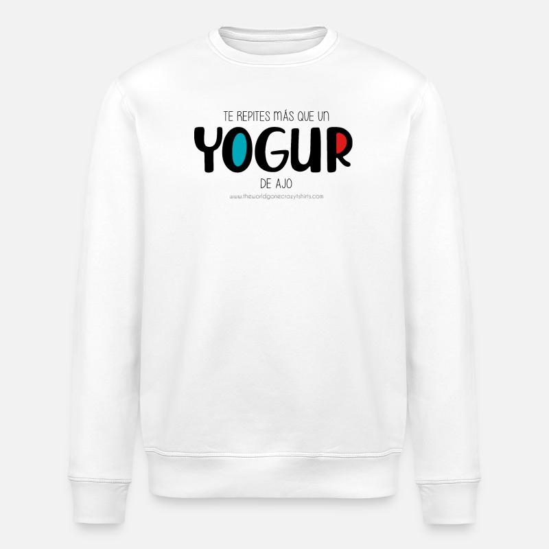 Yaourt à l’ail - Sweat bio ROLLER Stanley/Stella Unisexe - blanc