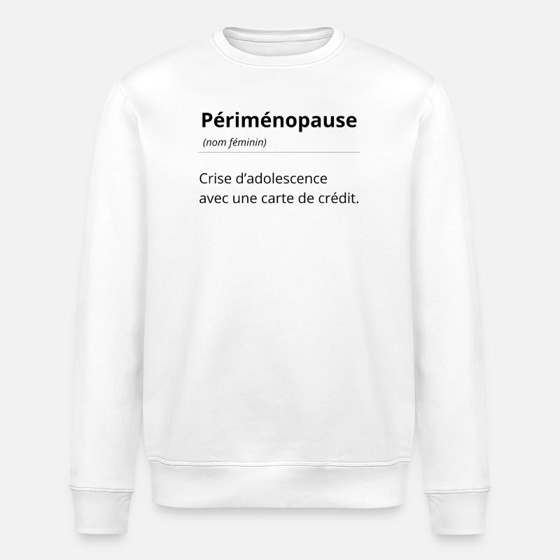 Tee-shirt définition expression - Dictionnaire top - Sweat bio ROLLER Stanley/Stella Unisexe - blanc