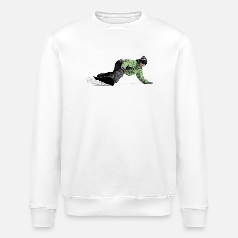 Freerider Snowboarder - Sweat bio ROLLER Stanley/Stella Unisexe - blanc