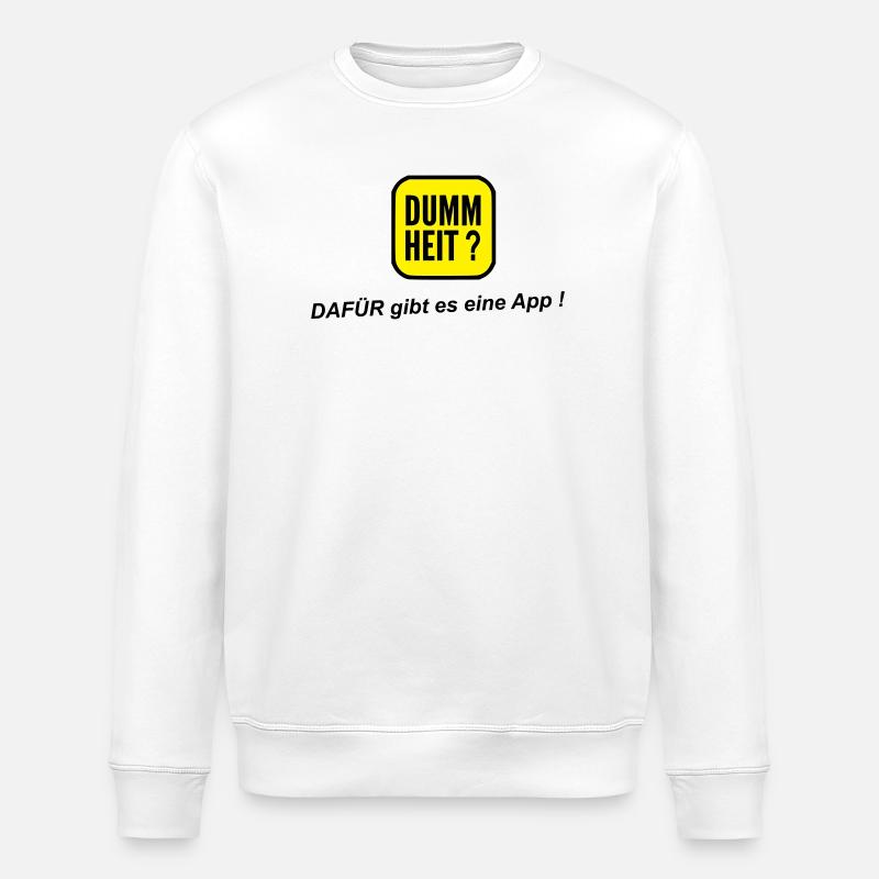 Application stupide - Sweat bio ROLLER Stanley/Stella Unisexe - blanc