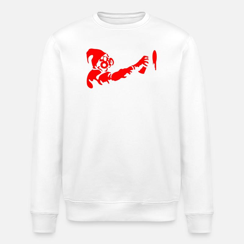 Graffiti Stencil - Stanley/Stella Unisex Bio-Sweatshirt ROLLER - Weiß