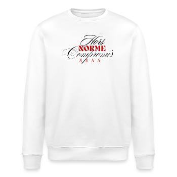 Hors norme & Sans compromis - Sweat bio ROLLER Stanley/Stella Unisexe - blanc - Devant - Nik (191cm)
