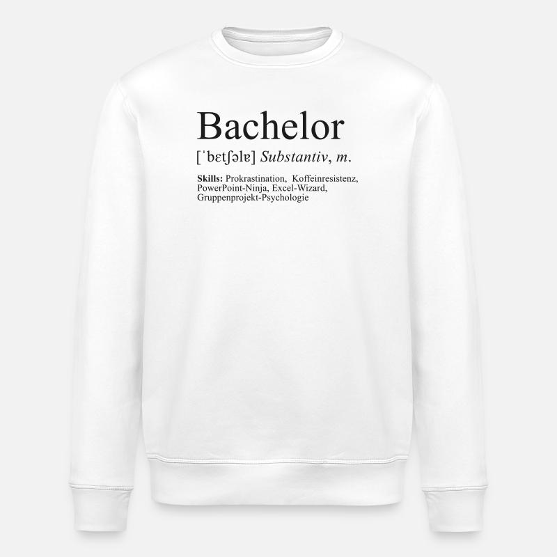 bachelor - Stanley/Stella ROLLER Unisex Organic Sweatshirt - white