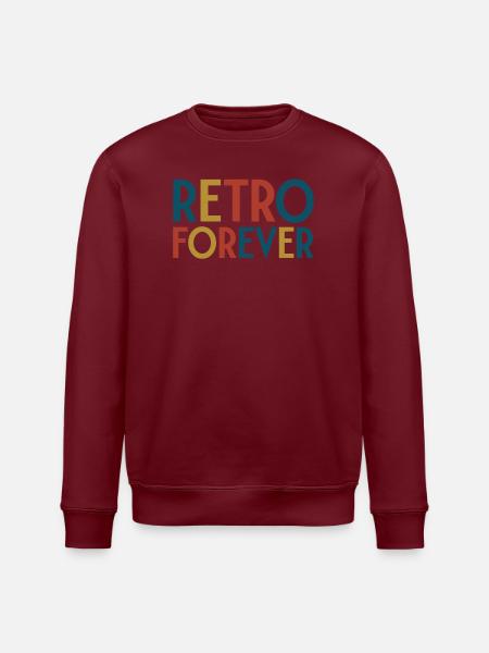 Retro forever - Stanley/Stella ROLLER Unisex Organic Sweatshirt - white
