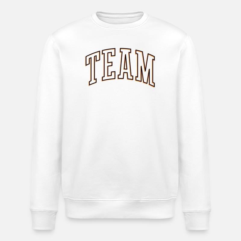 Team Outline - Stanley/Stella Unisex Bio-Sweatshirt ROLLER - Weiß