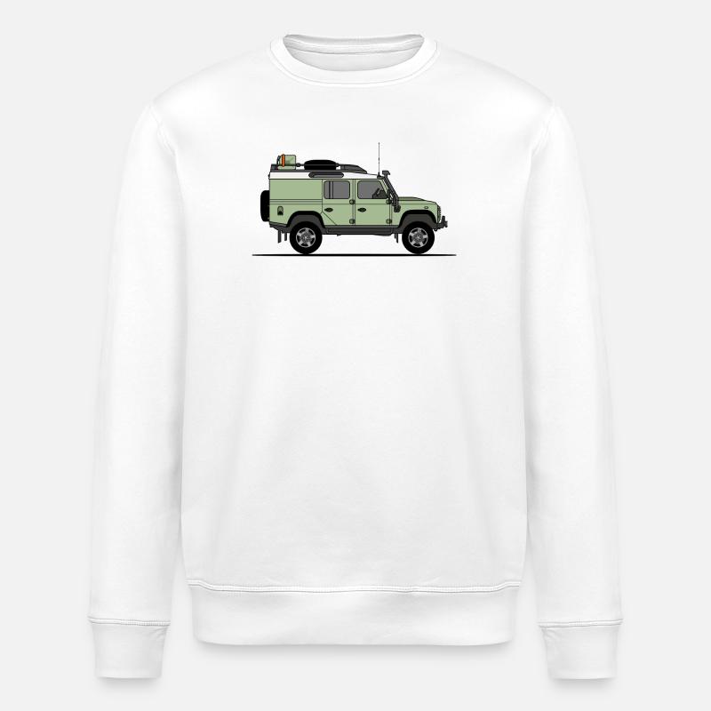 Defender 110 Offroad - Stanley/Stella Unisex Bio-Sweatshirt ROLLER - Weiß