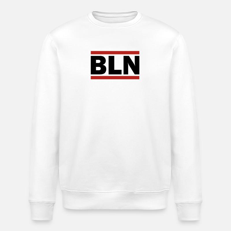 "BLN" Berlin - Stanley/Stella ROLLER Unisex Organic Sweatshirt - white