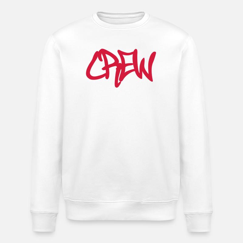 CREW - Sweat bio ROLLER Stanley/Stella Unisexe - blanc