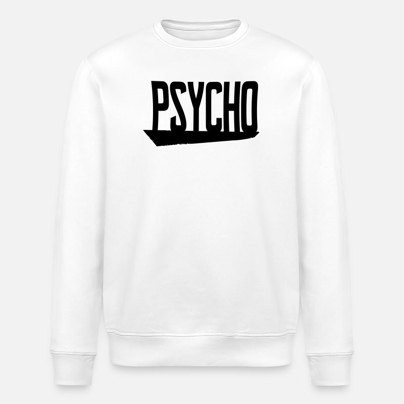 psycho - Stanley/Stella ROLLER Unisex Organic Sweatshirt - white