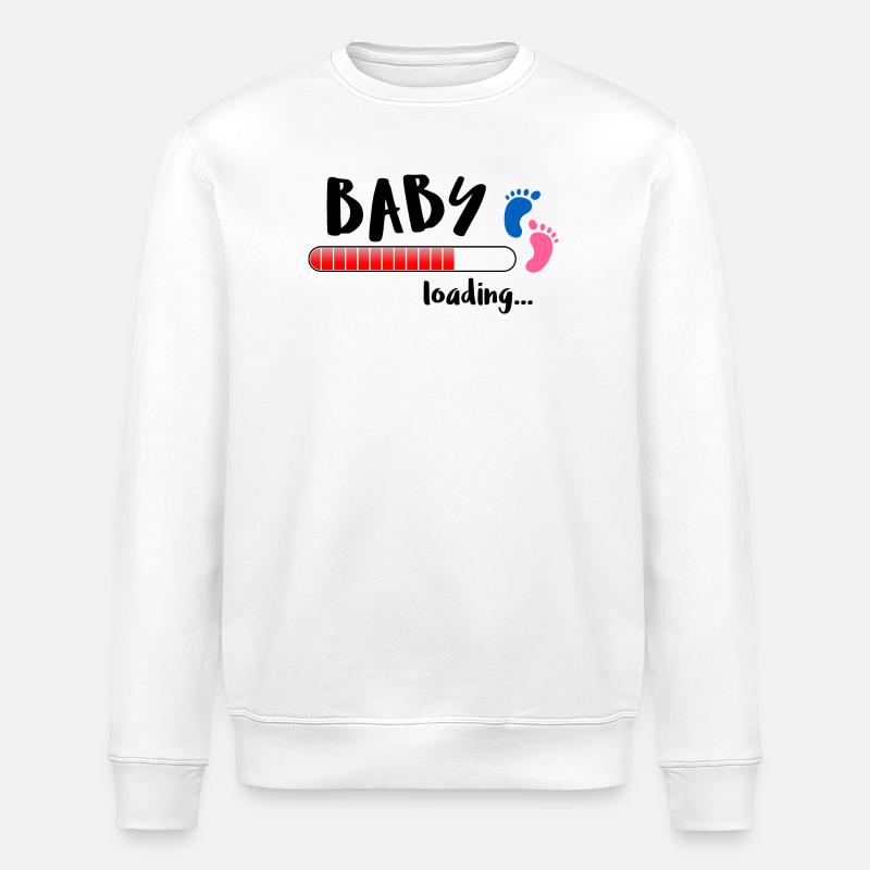 Baby Loading Füße - Stanley/Stella Unisex Bio-Sweatshirt ROLLER - Weiß