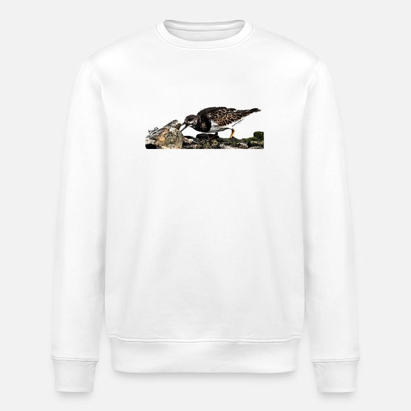 HGWild - Steinwälzer - Stanley/Stella Unisex Bio-Sweatshirt ROLLER - Weiß