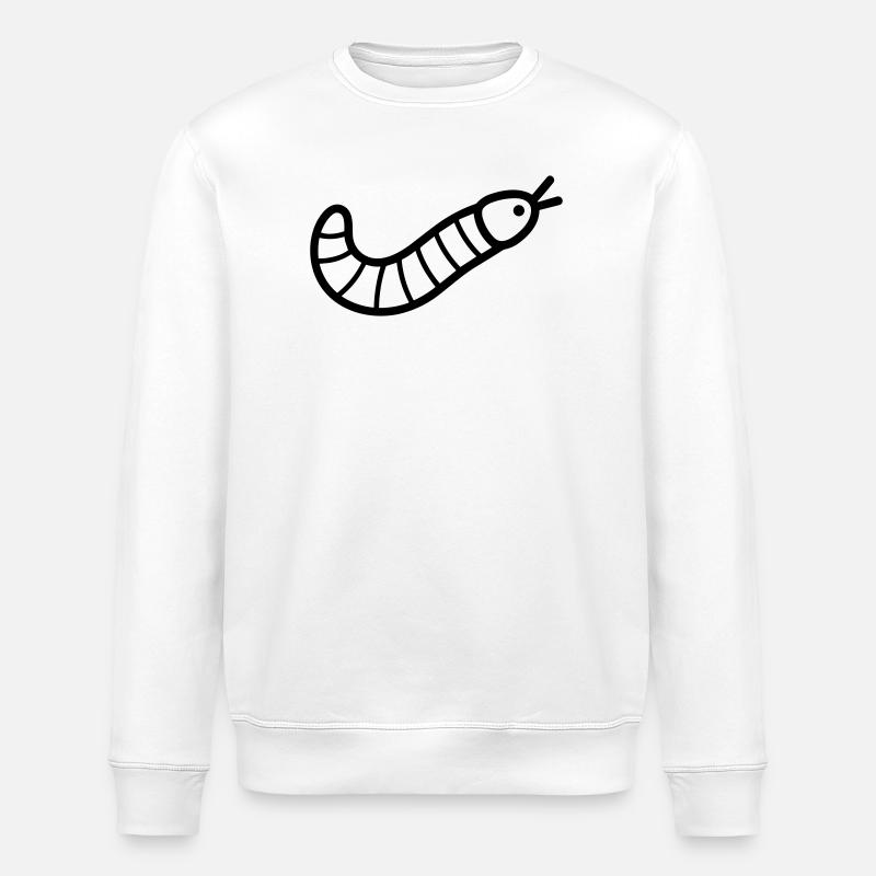 ver de terre - Sweat bio ROLLER Stanley/Stella Unisexe - blanc