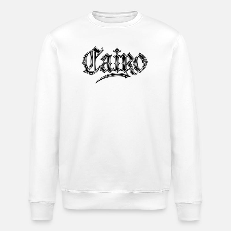 Kairo Gothic Schriftzug - Stanley/Stella Unisex Bio-Sweatshirt ROLLER - Weiß